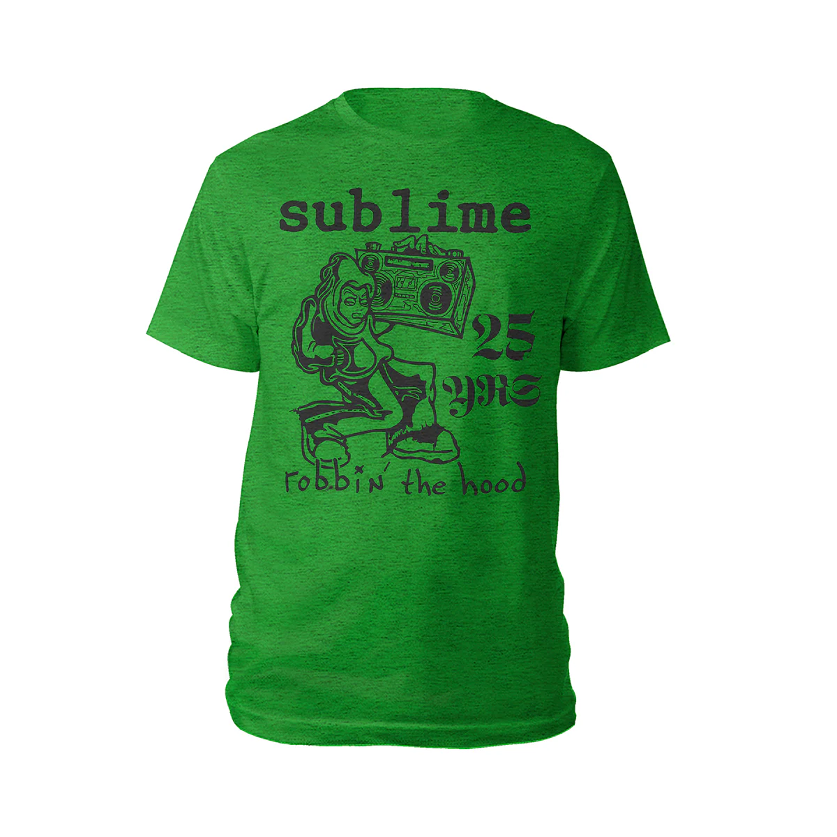 Robbin The Hood Green Heather Tee