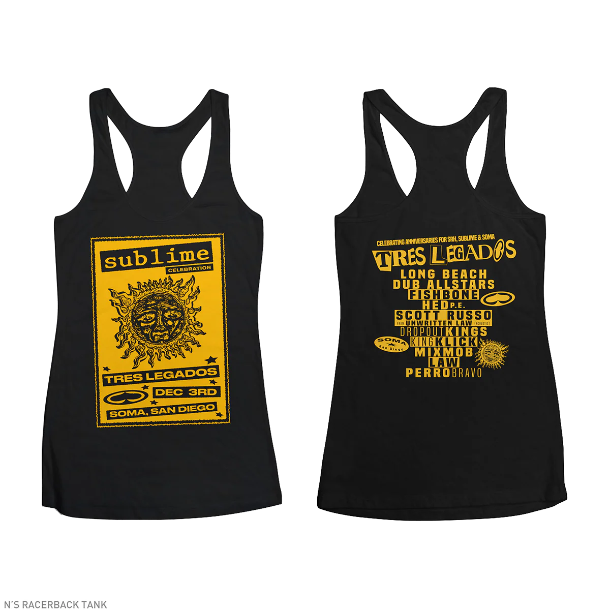Tres Legados Womens Racerback Tank - Image 3